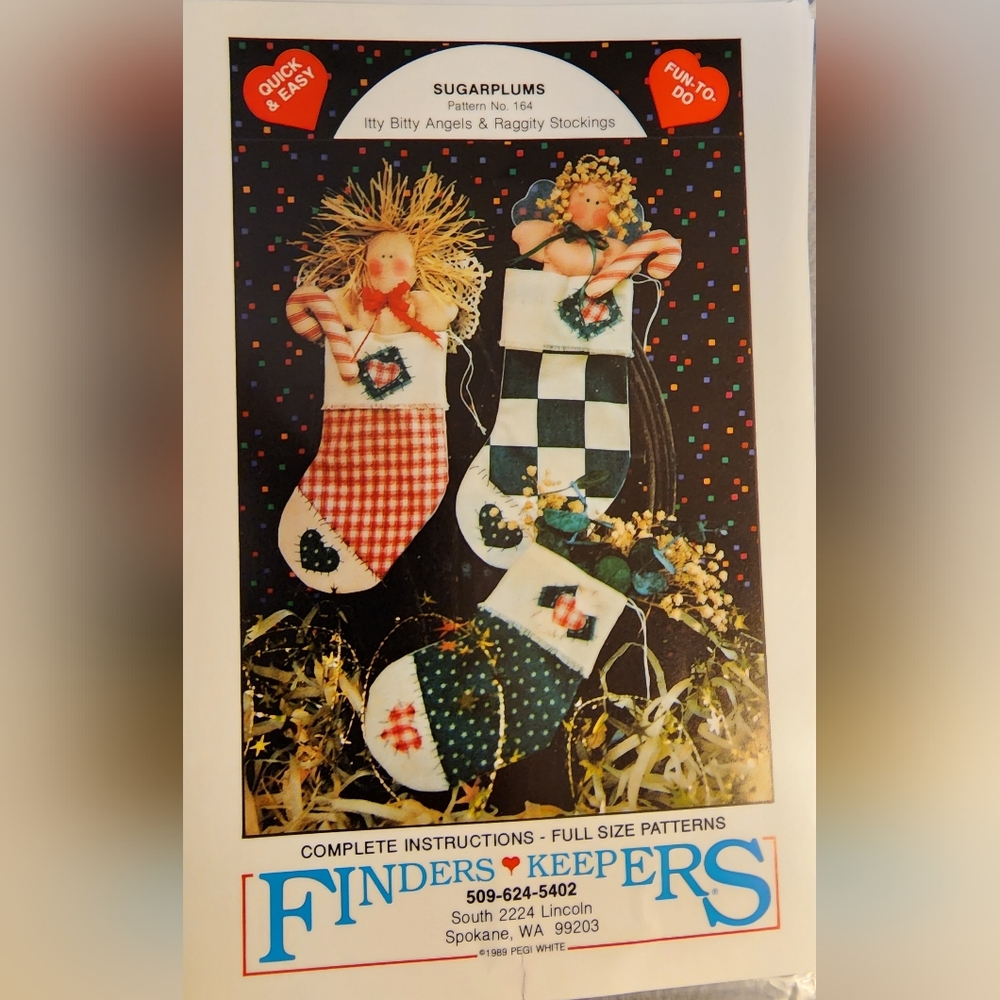 Sugarplums Itty Bitty Angels and Raggity Stockings